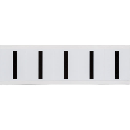 Brady Individual Number and Letter Labels, I, 2" H, Black on White