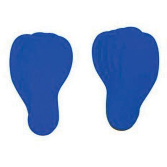 Brady Floor Marking Labels, Footprint, 12" L x 3.75" W, Blue, Vinyl