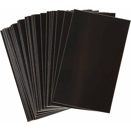 Brady Reflective Individual Number & Letter Labels, Blank, 2-1/2" H, Black