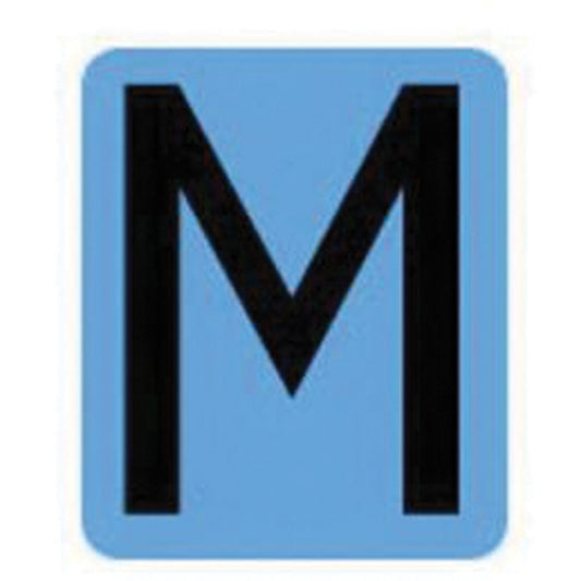 Brady Condensed Quick-Align® Individual Gothic Number & Letter Labels, M, 2" H, Black