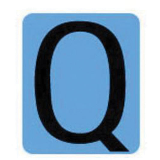 Brady Condensed Quick-Align® Individual Gothic Number & Letter Labels, Q, 2" H, Black