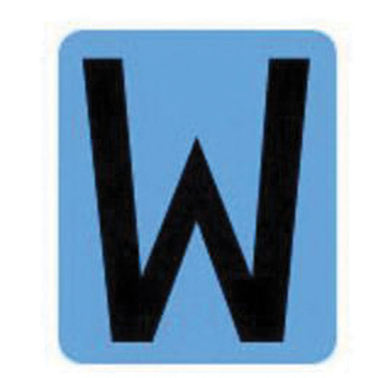 Brady Quick-Align® Individual Gothic Number & Letter Labels, W, 2" H, Black