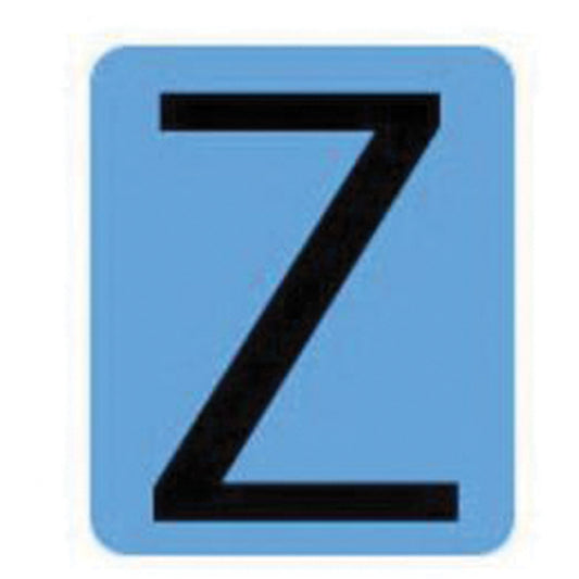 Brady Condensed Quick-Align® Individual Gothic Number & Letter Labels, Z, 2" H, Black