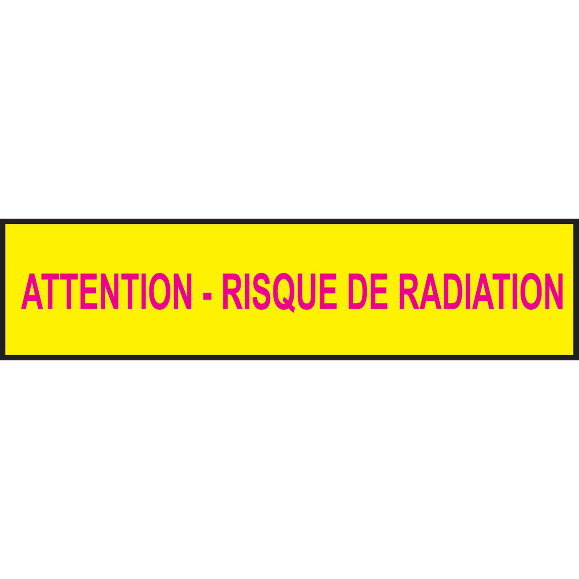 Brady Barricade Tape, French, 3" W x 1000' L, 3.5 mils, Magenta on Yellow