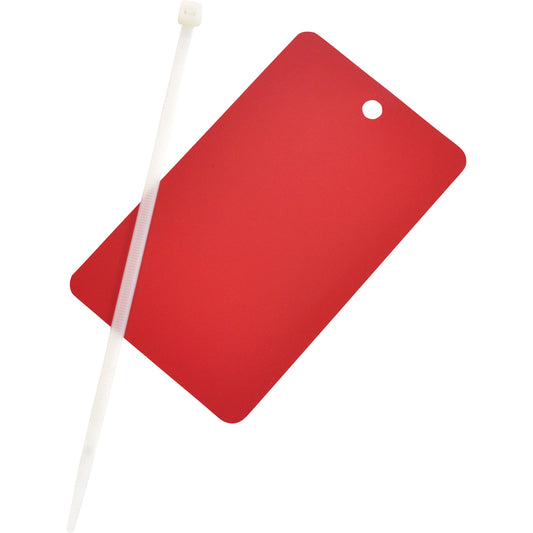 Brady Blank Write-On Tag, Metal, 3" W x 5" H
