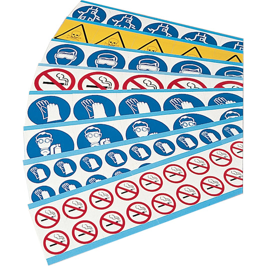 Brady Right to Know Pictogram Labels - Vapor Respirator, Vinyl, Sheet, 2-1/4" L x 2-1/4" W