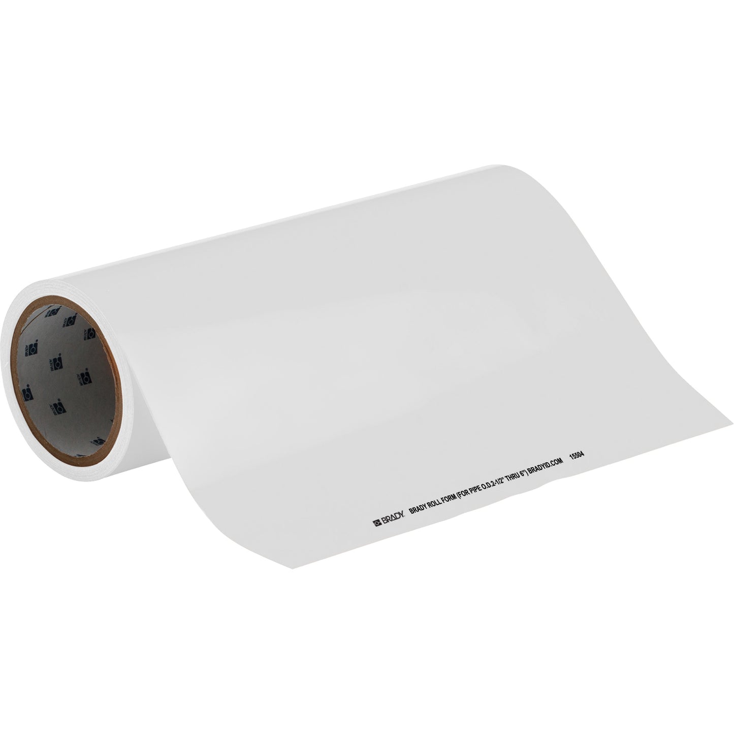 Brady Blank with Arrow Roll Form Pipe Markers, Self-Adhesive, Cuttable H x 12" W, Black on Clear