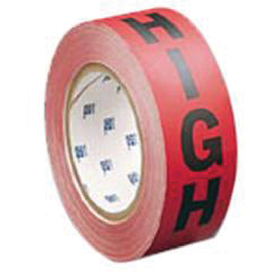 Brady "High" Ammonia (IIAR) Pipe Marker Tape, 90', Black on Red