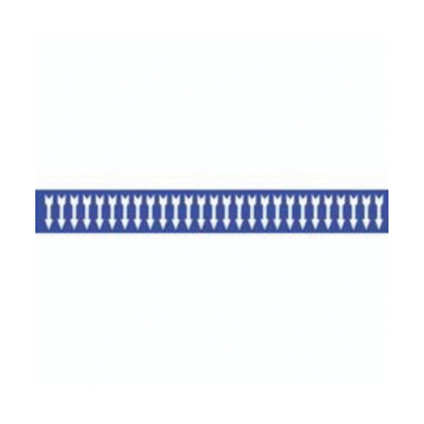 Brady Arrow Semi-Conductor & Chemical Pipe Markers, Self-Adhesive, 1/2" H x 2-1/4" W, White on Blue