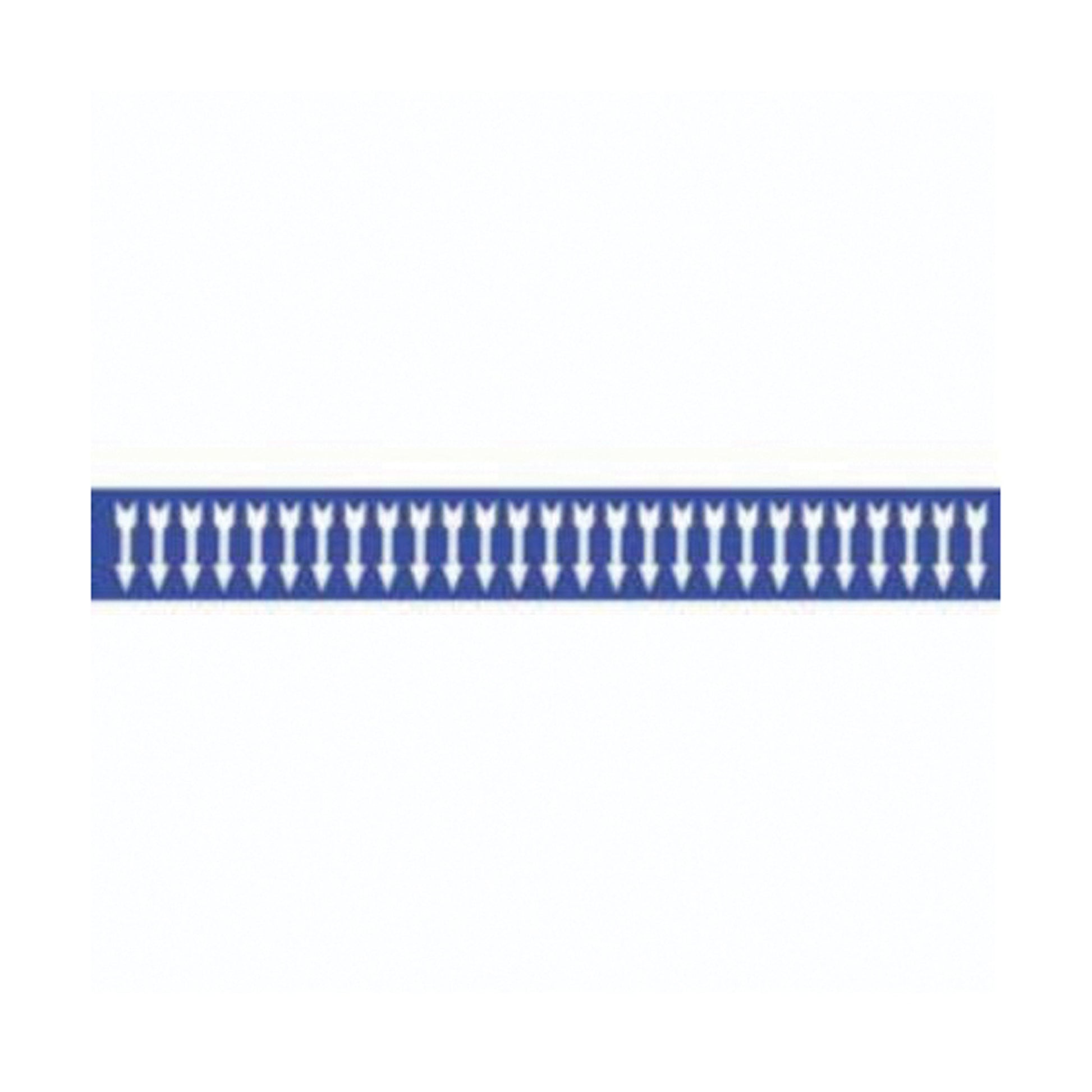 Brady Arrow Semi-Conductor & Chemical Pipe Markers, Self-Adhesive, 1/2" H x 2-1/4" W, White on Blue