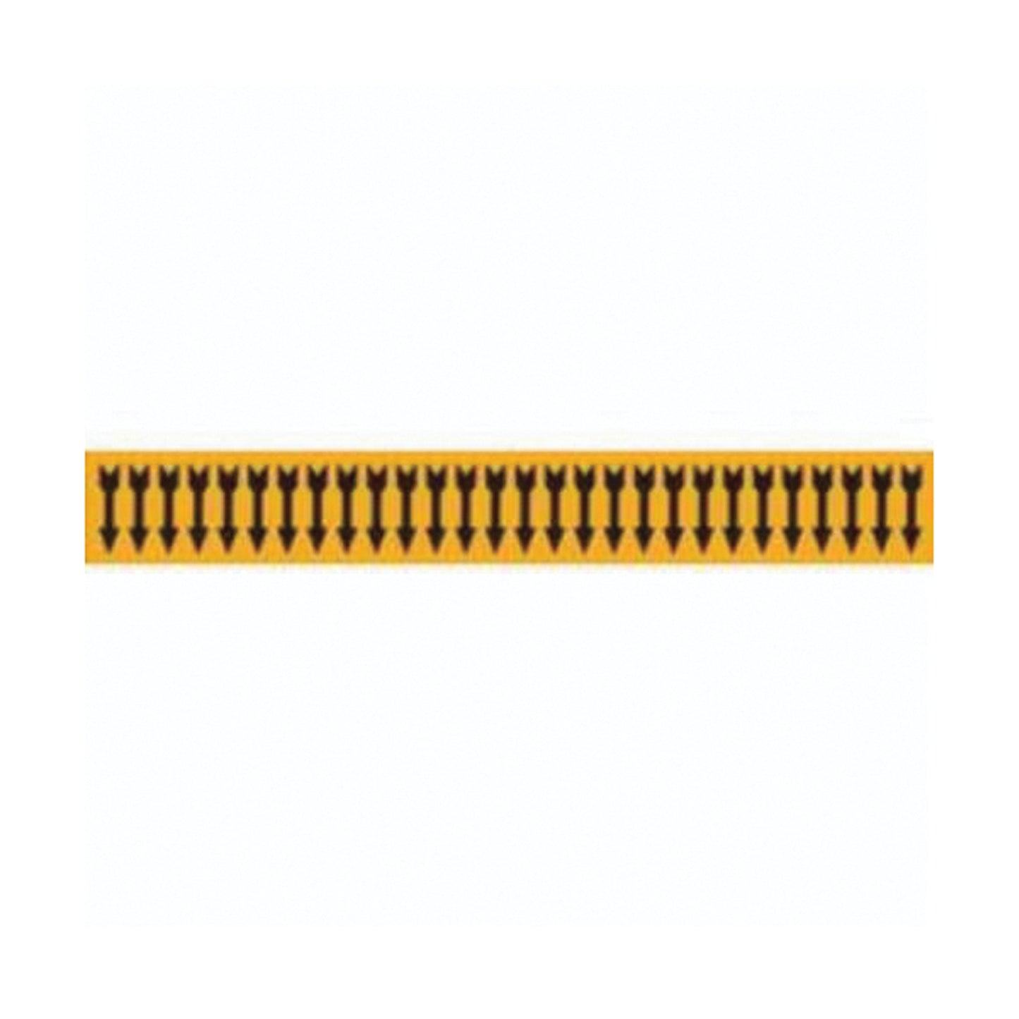 Brady Arrow Semi-Conductor & Chemical Pipe Markers, Self-Adhesive, 1/2" H x 2-1/4" W, Black on Orange