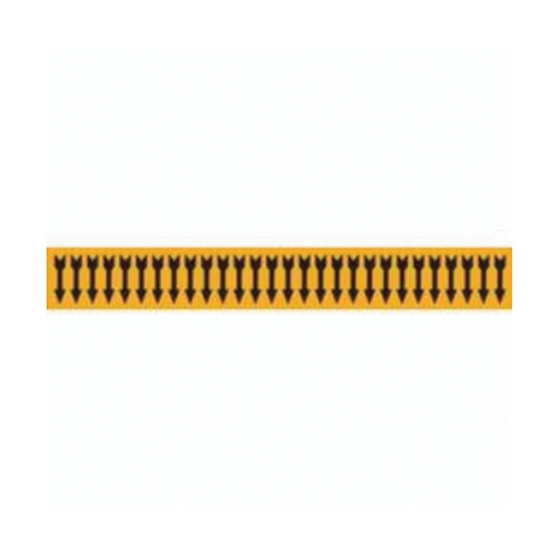 Brady Arrow Semi-Conductor & Chemical Pipe Markers, Self-Adhesive, 1/2" H x 2-1/4" W, Black on Orange
