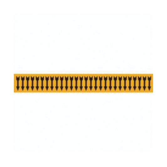 Brady Arrow Semi-Conductor & Chemical Pipe Markers, Self-Adhesive, 1/2" H x 2-1/4" W, Black on Orange
