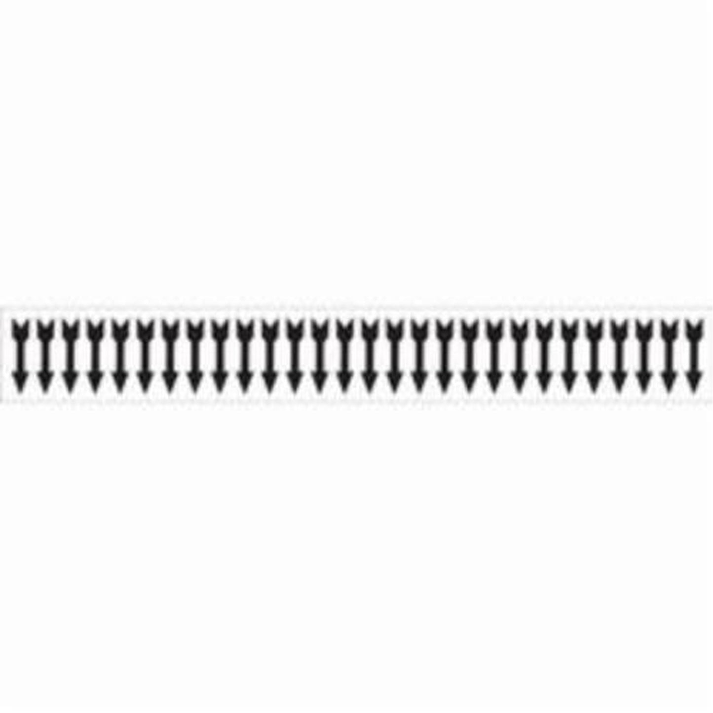 Brady Arrow Semi-Conductor & Chemical Pipe Markers, Self-Adhesive, 1/2" H x 2-1/4" W, Black on White