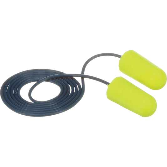 3M E-A-Rsoft Metal Detectable Earplugs, Corded, Regular, Bulk - Polybag, 32 NRR dB