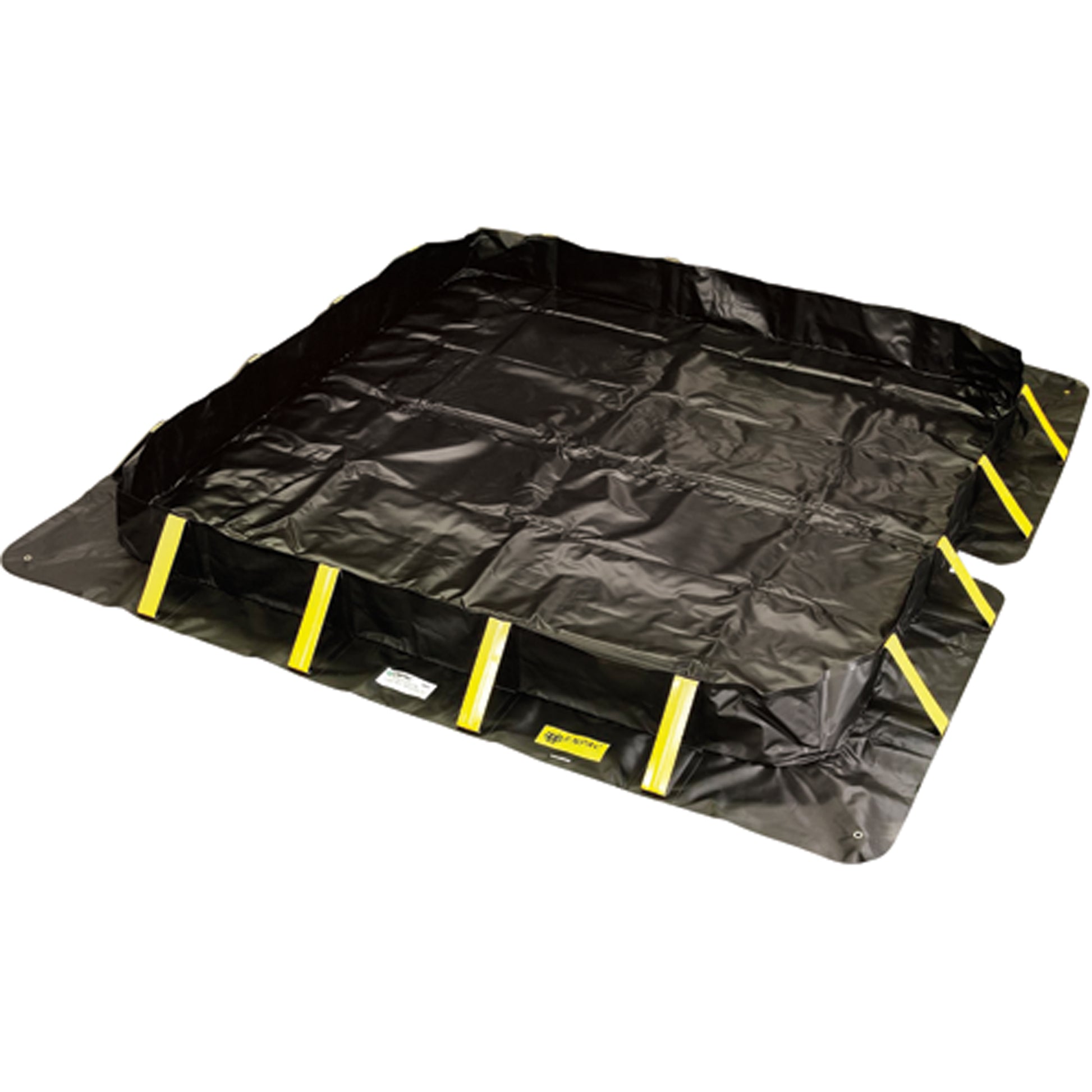 Enpac Stinger Collapsible Berm, 1914 US gal. Capacity, 16' W x 16' L x 12" H, Snap-Up Bracket