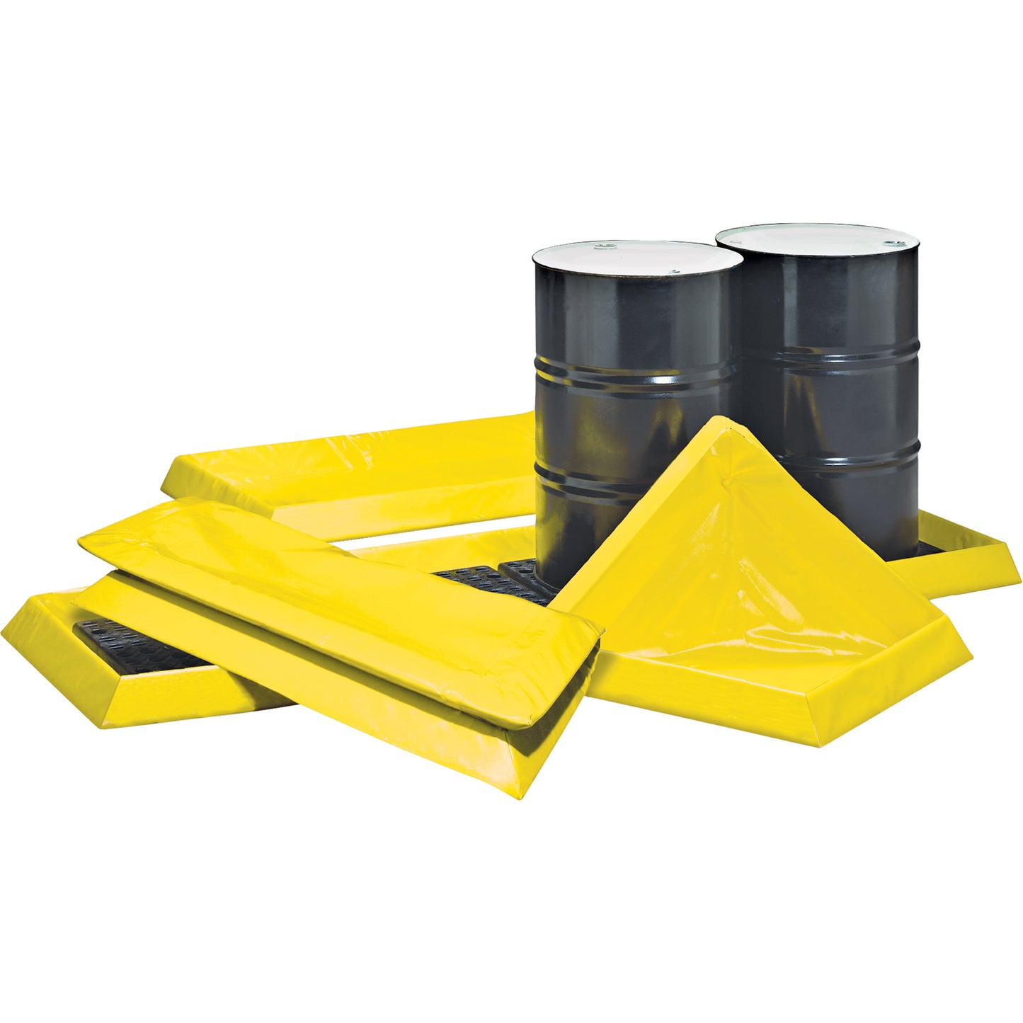 Enpac Spillpal™ Flexible Workstations Without Grates, 14 US gal. Capacity, 4' W x 2' L x 3" H, Foam Wall