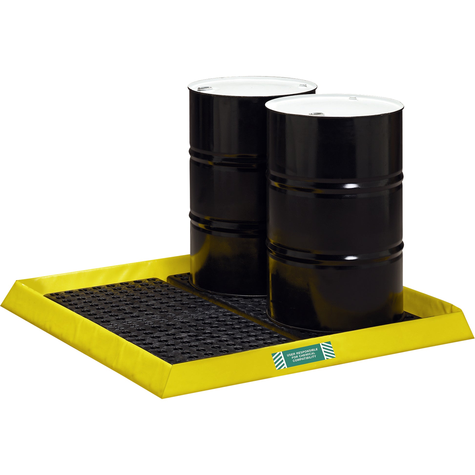 Enpac Spillpal™ Flexible Workstations Without Grates, 29 US gal. Capacity, 4' W x 4' L x 3" H, Foam Wall
