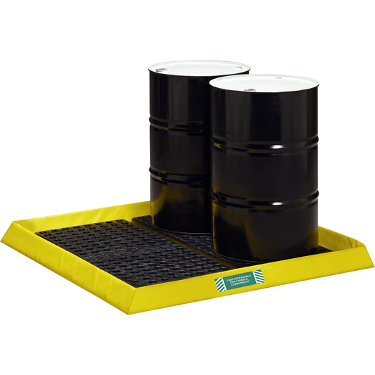 Enpac Spillpal™ Flexible Workstations Without Grates, 29 US gal. Capacity, 4' W x 4' L x 3" H, Foam Wall