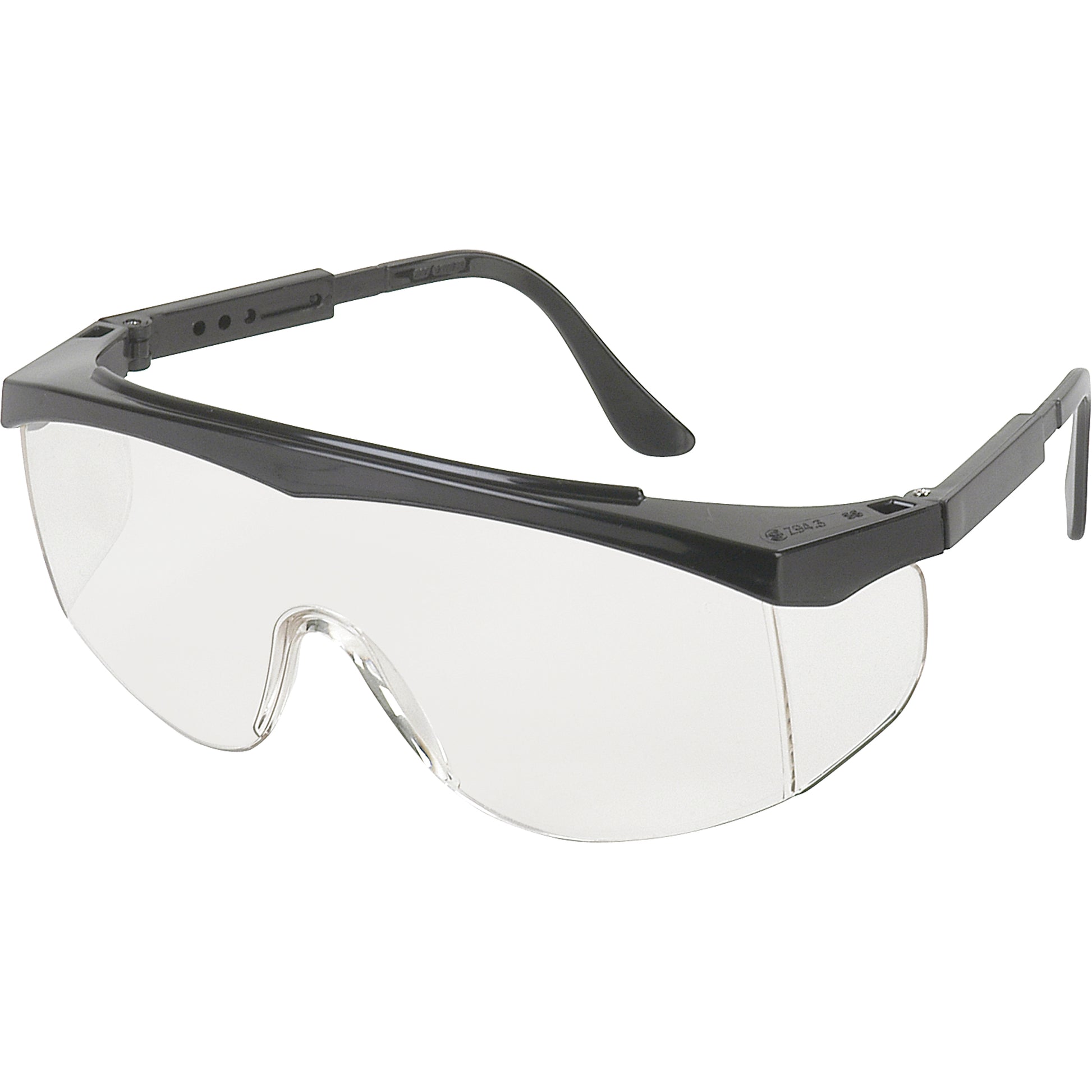 Crews SS1 Series Safety Glasses, Clear Lens, Anti-Scratch, ANSI Z87+/Meets/Exceeds CSA Z94.3