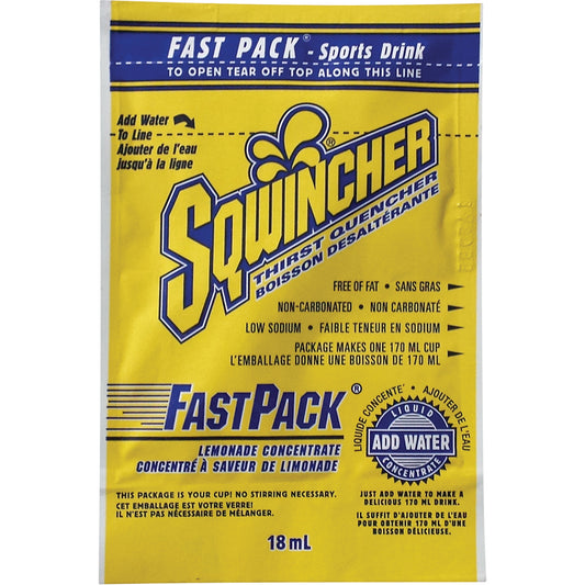 Dentec Sqwincher® Rehydration Drink Fast Pack®, Single Serve, Lemonade