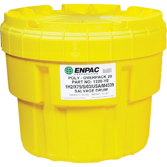 Enpac Poly-Overpack® 20 Salvage Drum, 20 US gal., Stationary