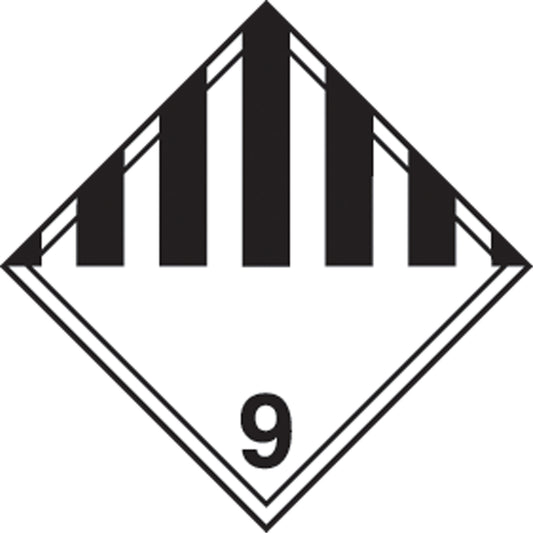 Incom Top Tape & Label TDG Shipping Labels, Class 9, Miscellaneous Dangerous Goods, Paper
