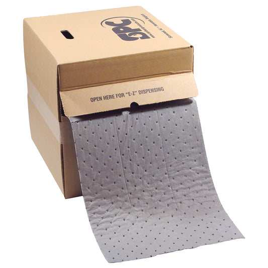 SPC Sorbent Roll, Heavyweight, 50' L x 15" W, 8 gal. Absorbancy