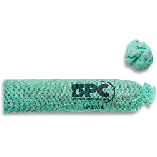 SPC SPC® Hazwik® Absorbent SOCs, Hazmat, 12 gal. Absorbancy, 3" W x 4' L, Pack of 12