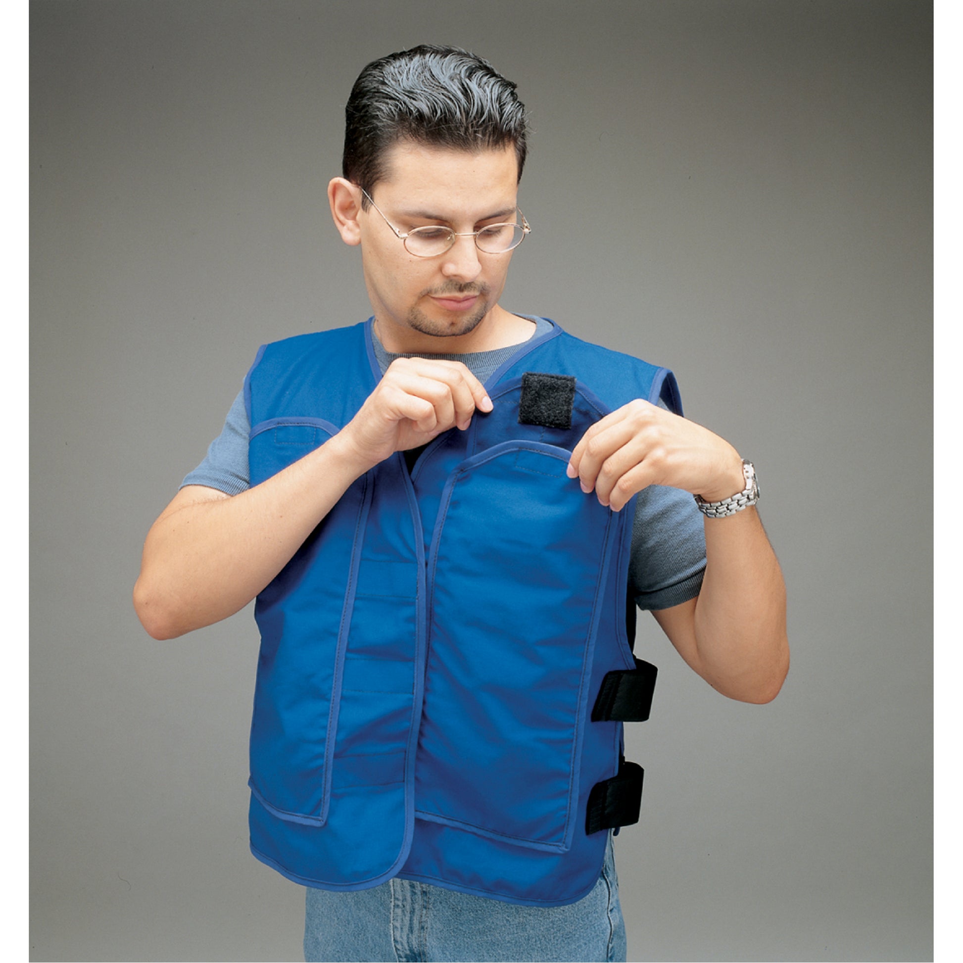 Allegro Industries Cooling Vests with Insert Pockets, X-Large, Blue