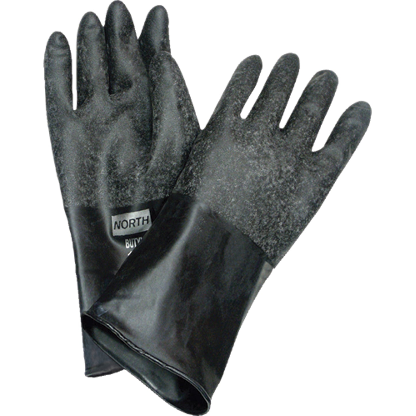 Honeywell Chemical Resistant Gloves, Size Medium/8, 14" L, Butyl Rubber, 32-mil