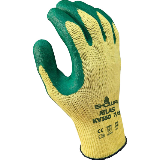 Showa KV350 Cut Resistant Gloves, Size Large, Nitrile Coated, Kevlar® Shell, ASTM ANSI Level A3/EN 388 Level C