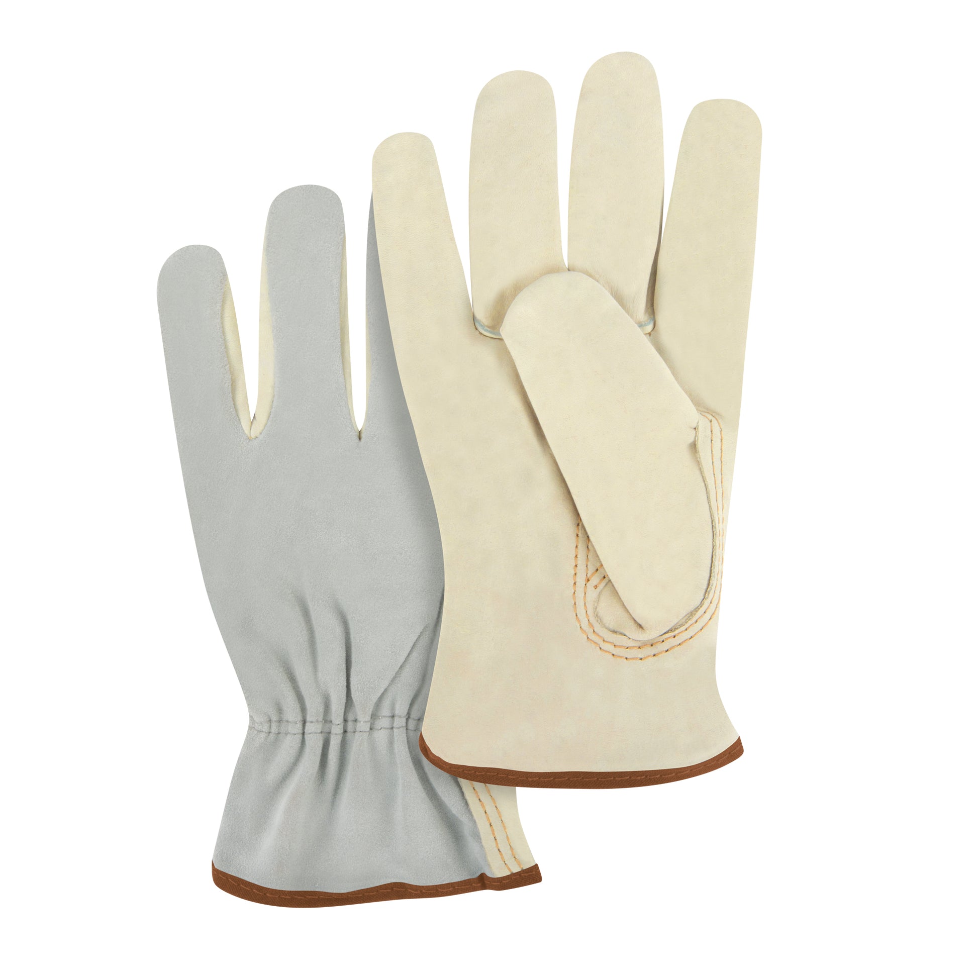 Zenith Safety Products Split Back Driver's Gloves, Large, Grain Cowhide Palm