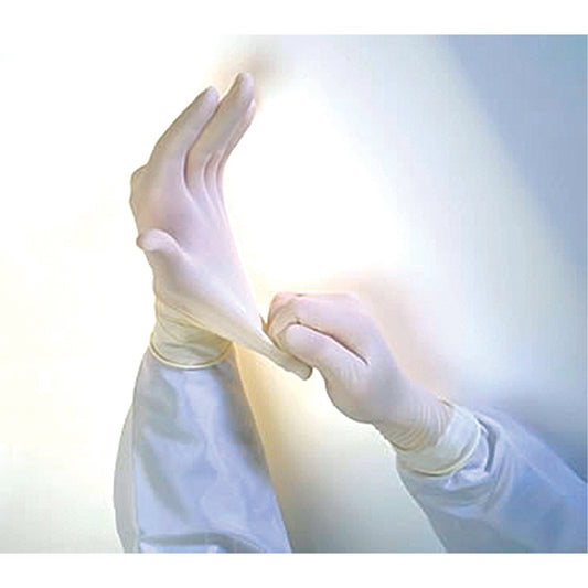 QRP Qualatex® Miracle Grip™ Examination Gloves, Medium, Latex, 6-mil, Powder-Free, White