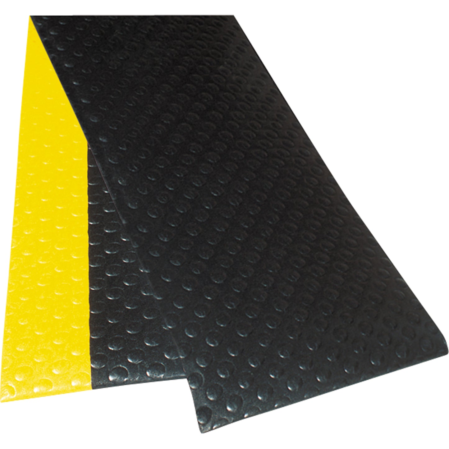 Notrax No. 417 Bubble Sof-Tred™ With Dyna-Shield™ Mats, Bubbled, 4' x 60' x 1/2", Black/Yellow, PVC