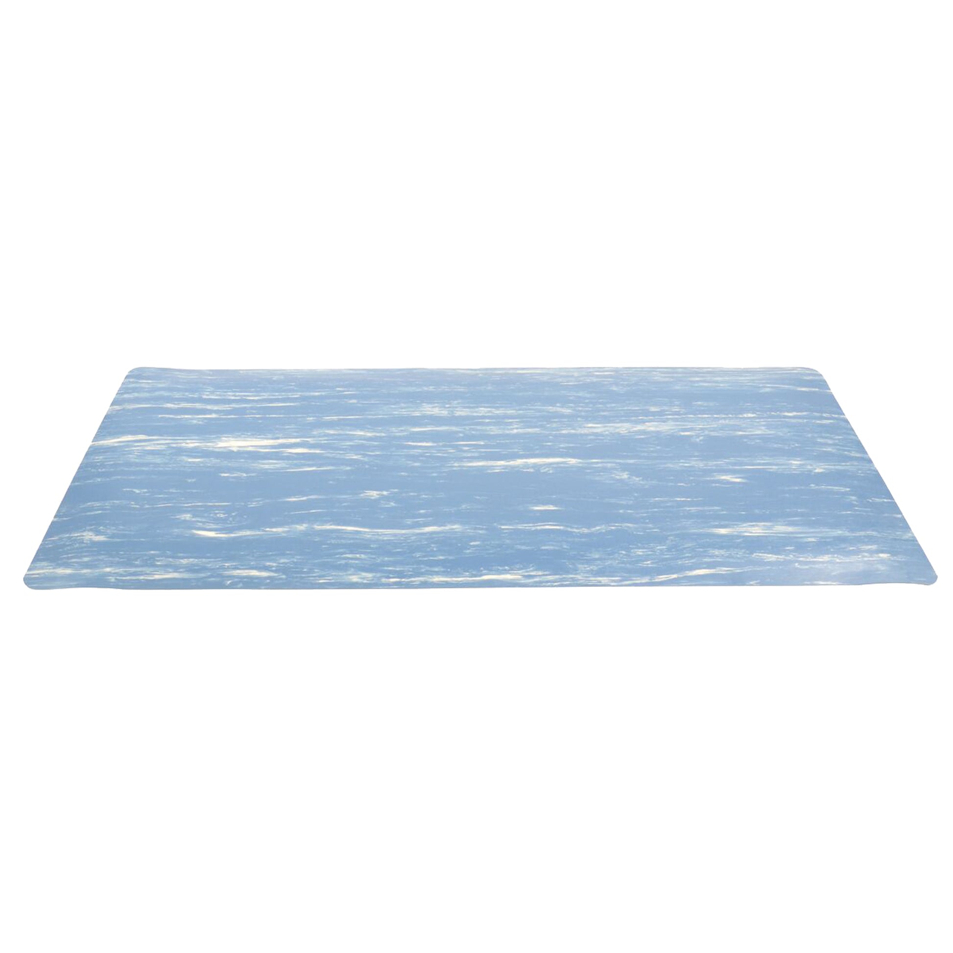 Notrax No. 970 Marble Sof-Tyle™ Grande Mats, Smooth, 4' x 72' x 1", Blue, Rubber