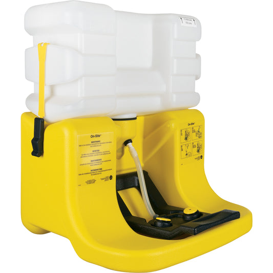 Bradley On-Site® Eyewash Station, Gravity-Fed, 7 gal. Capacity, Meets ANSI Z358.1
