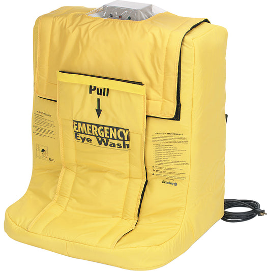 Bradley On-Site® Eyewash Station With Heater Jacket, Gravity-Fed, 7 gal. Capacity, Meets ANSI Z358.1