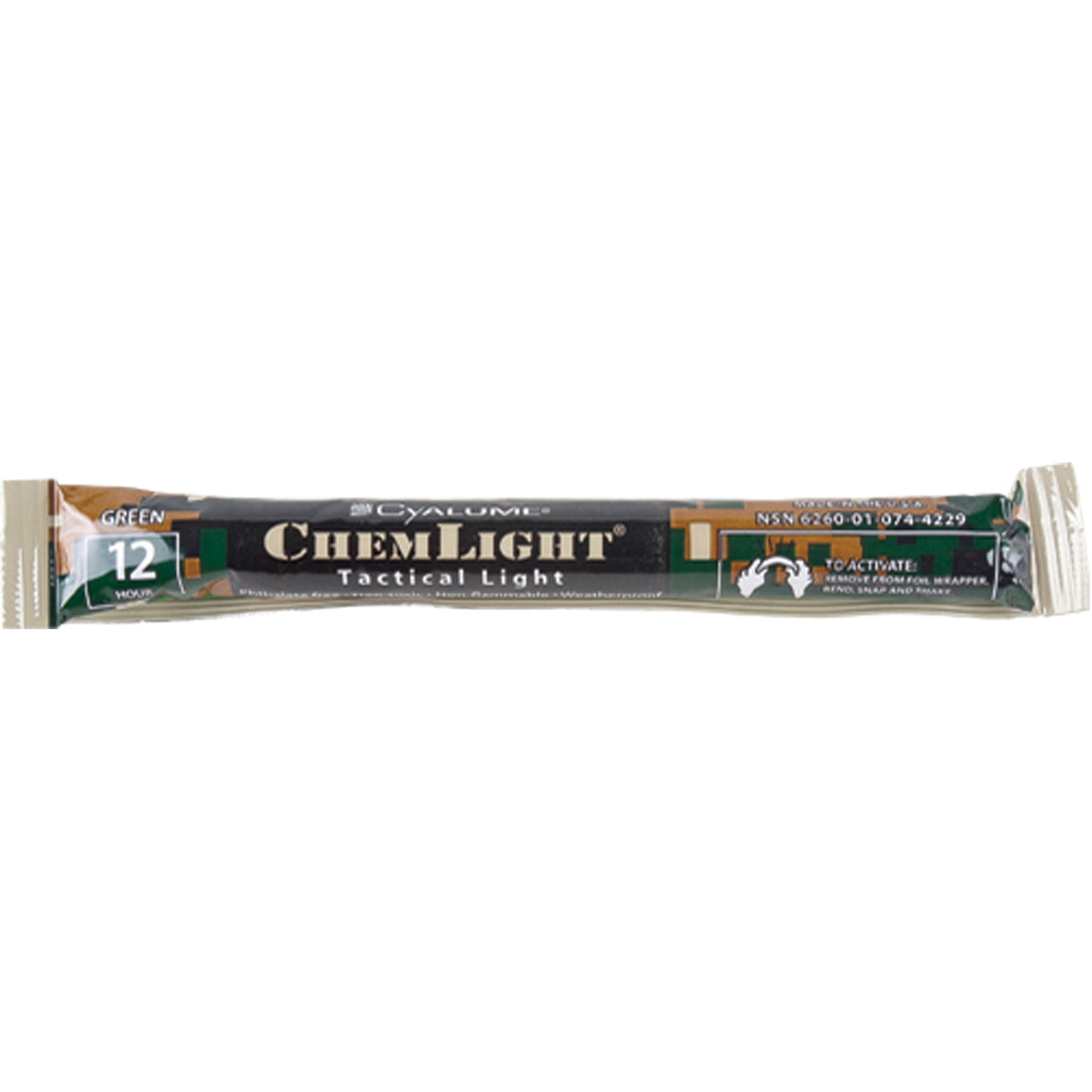 Omniglow 6" Cyalume® Lightsticks, Green, 12 hrs. Duration