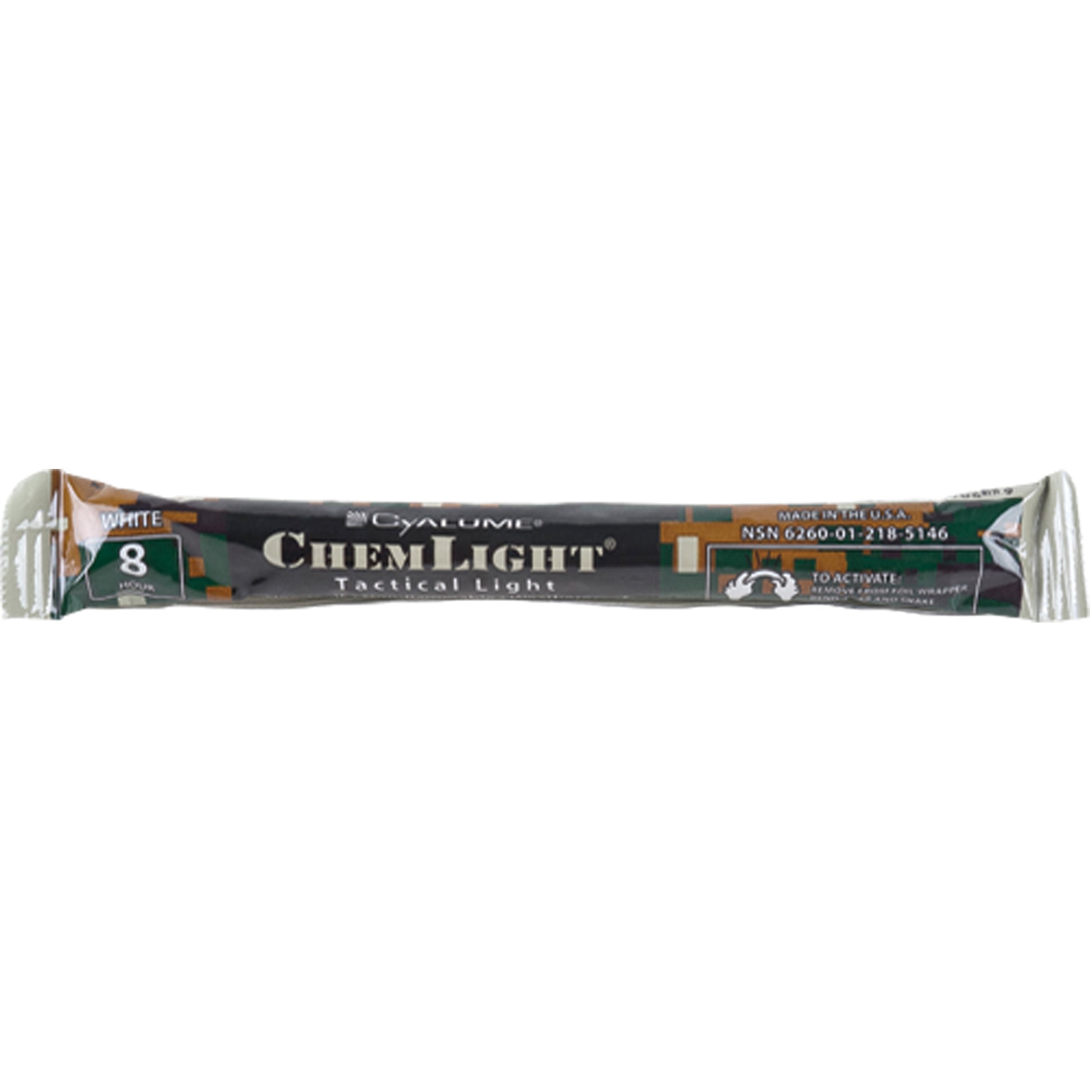 Omniglow 6" Cyalume® Lightsticks, White, 8 hrs. Duration