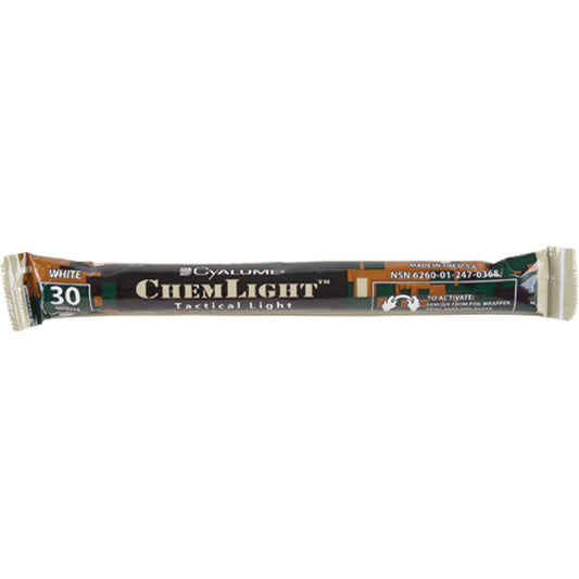Omniglow 6" Cyalume® Lightsticks, White, 30 mins. Duration