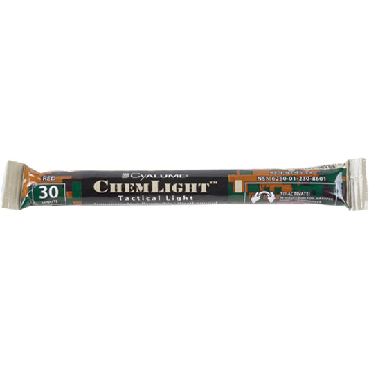 Omniglow 6" Cyalume® Lightsticks, Red, 30 mins. Duration