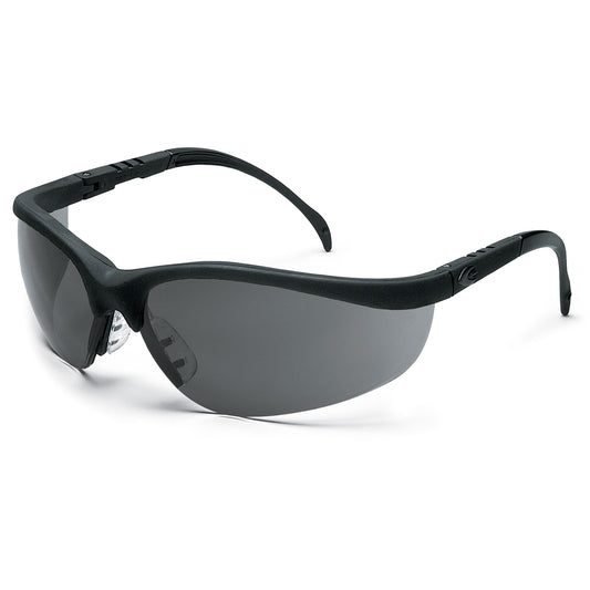 Crews Klondike® Safety Glasses, Grey/Smoke Lens, Anti-Fog/Anti-Scratch, Meets/Exceeds CSA Z94.3