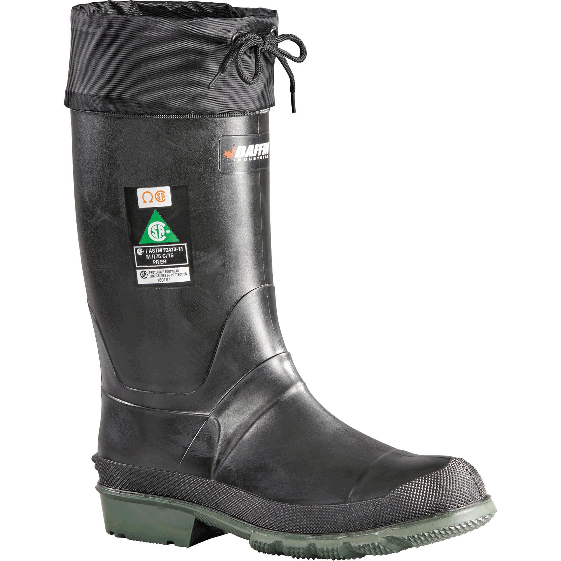 Baffin Technology Hunter Boots, Thermoplastic Rubber, Steel Toe, Puncture Resistant Sole, Size 11