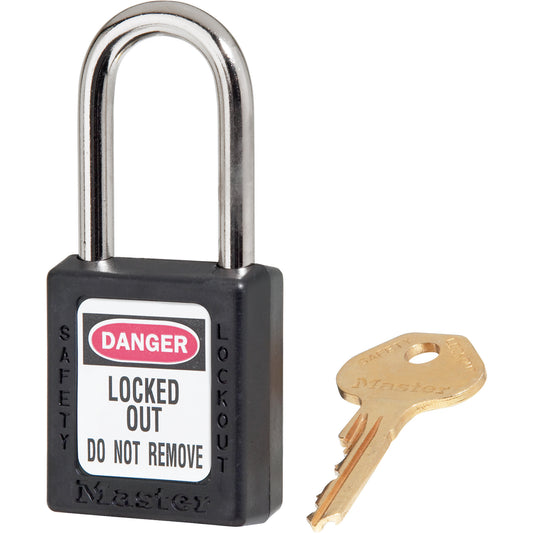 Master Lock 410 Series Zenex™ Padlocks - Set of Six, Safety Padlock, Keyed Alike, Thermoplastic, 1-1/2" Width