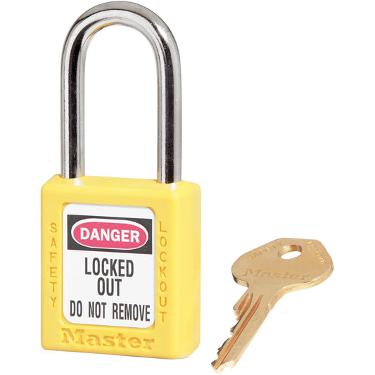 Master Lock Zenex™ Padlocks, Safety Padlock, Keyed Different, Thermoplastic, 1-1/2" Width