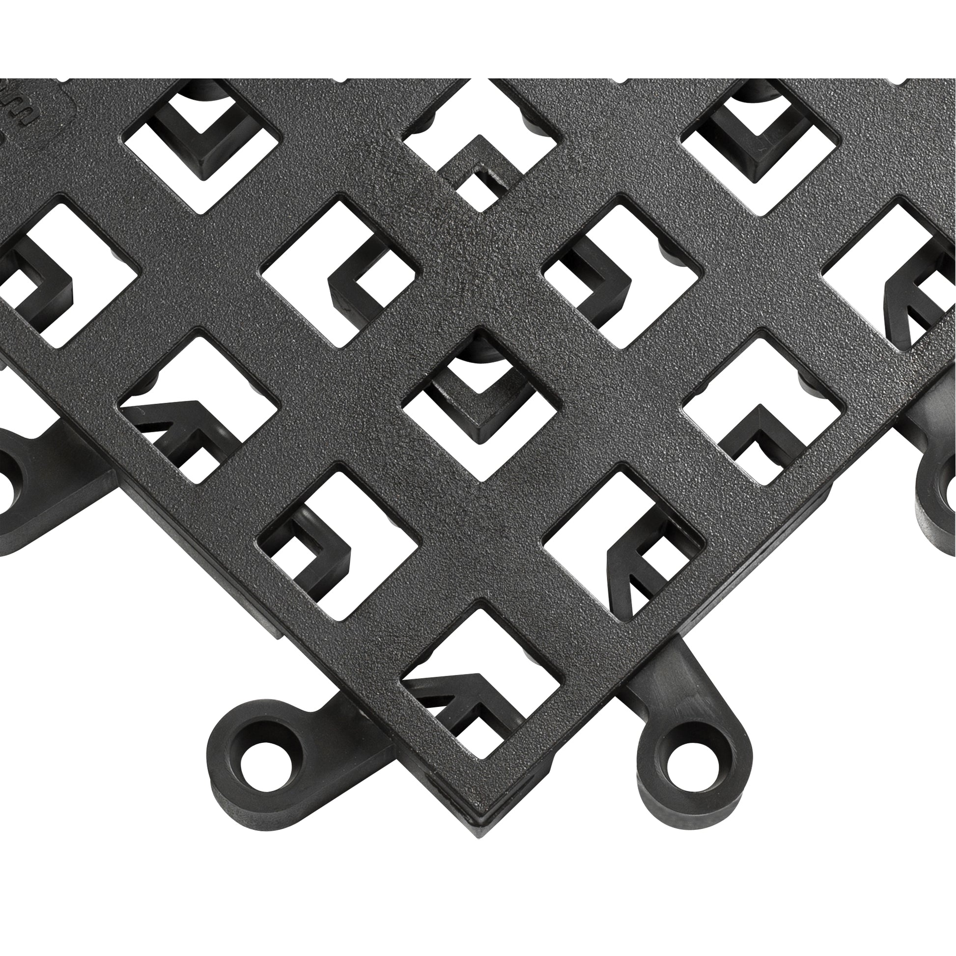 Wearwell ErgoDeck® Mat No. 560, PVC, 1-1/2' W x 1-1/2' L, 7/8" Thick, Black