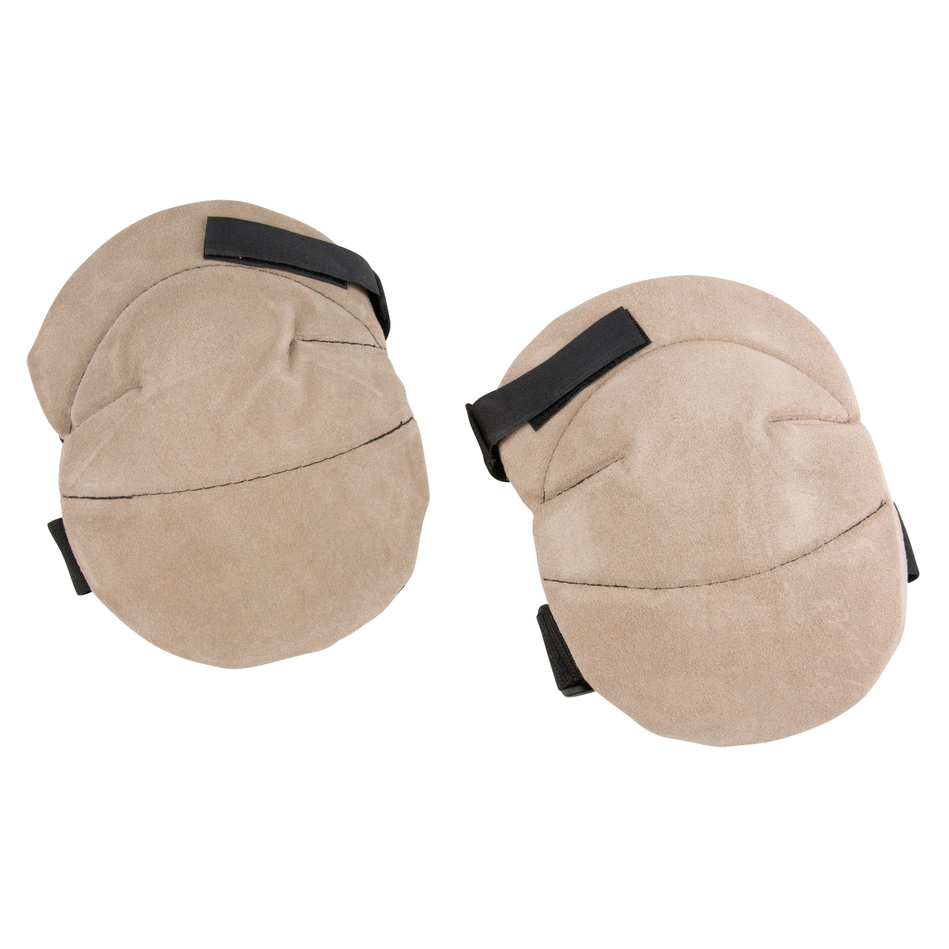 Allegro Industries Knee Pad, Hook and Loop Style, Leather Caps, Foam Pads
