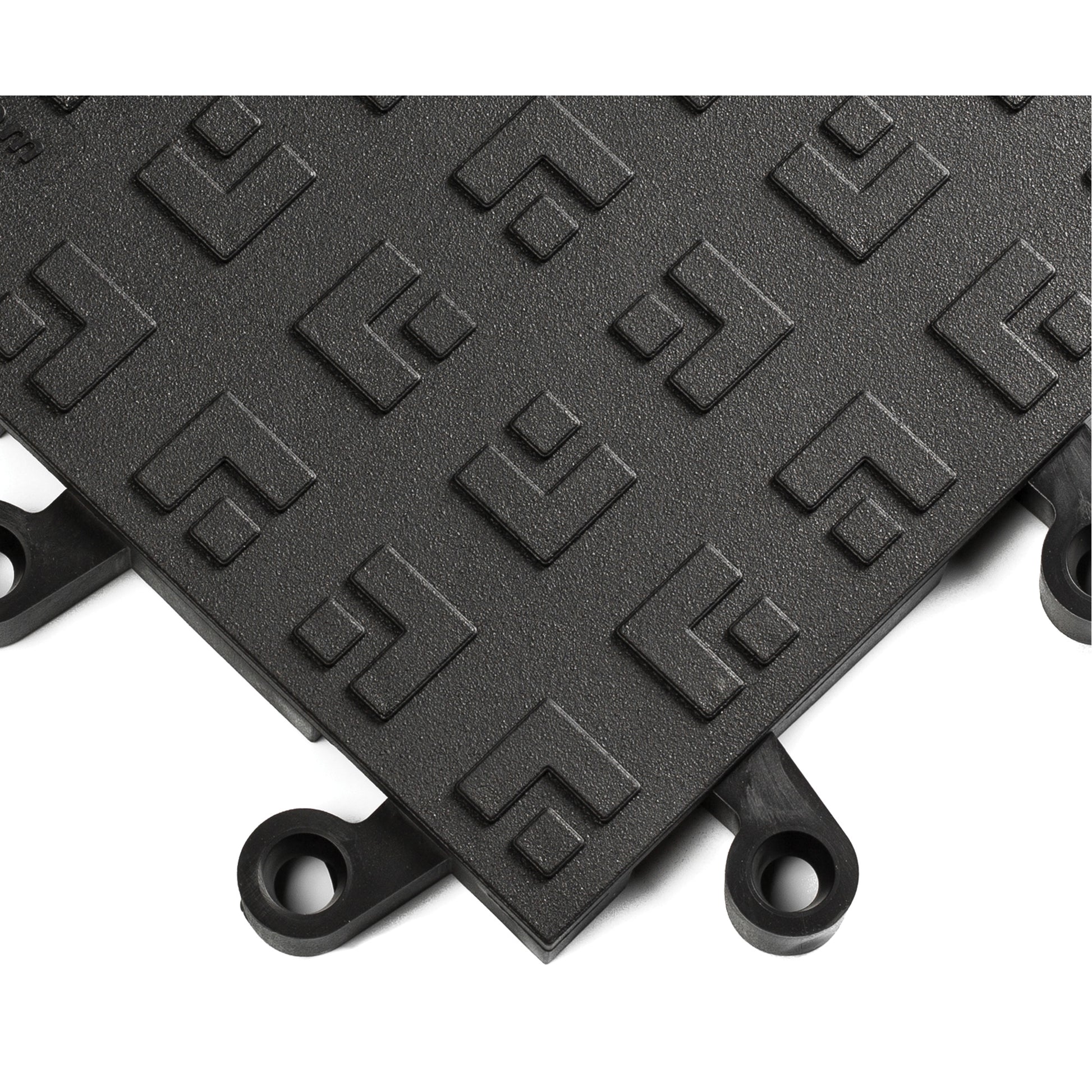 Wearwell ErgoDeck® Ergonomic Flooring System No. 562, PVC, 1-1/2' W x 1-1/2' L, 7/8" Thick, Black