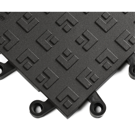 Wearwell ErgoDeck® Ergonomic Flooring System No. 562, PVC, 1-1/2' W x 1-1/2' L, 7/8" Thick, Black